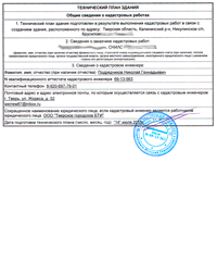 Техплан, титульный лист